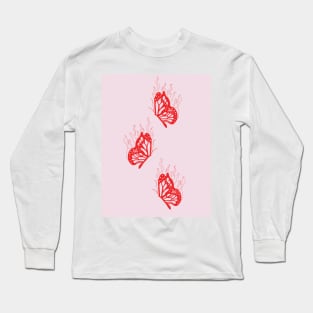 ON FIREEE x BUTTERFLYYY Long Sleeve T-Shirt